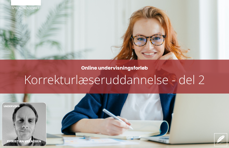 Kursus Korrekturlæseruddannelse - del 2