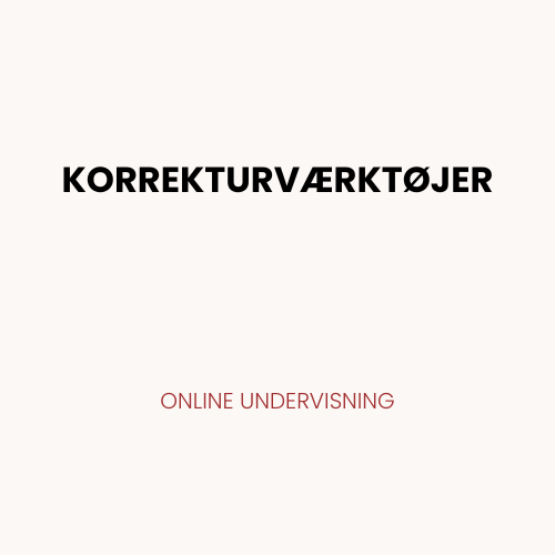 Kursus korrekturværktøjer (2)